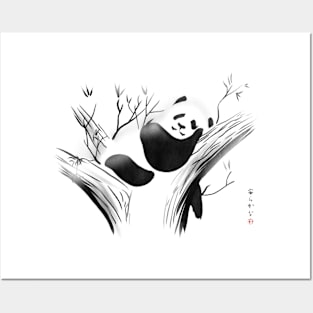 Relaxed Panda Posters and Art